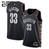 Camiseta Niños NBA Brooklyn Nets Nic Claxton 2025-26 Nike City Edition Negro Swingman